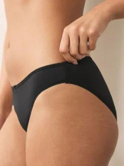Next Black Full Brief Microfibre Knickers 10 Pack Outlet