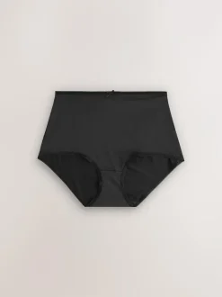 Next Black Full Brief Microfibre Knickers 10 Pack Outlet