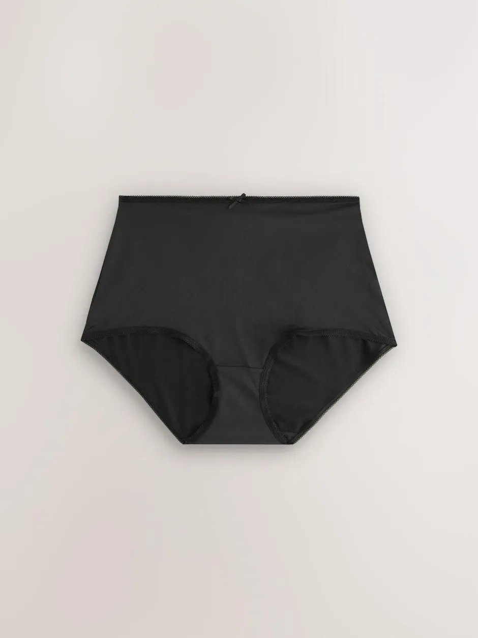 Next Black Full Brief Microfibre Knickers 10 Pack Outlet
