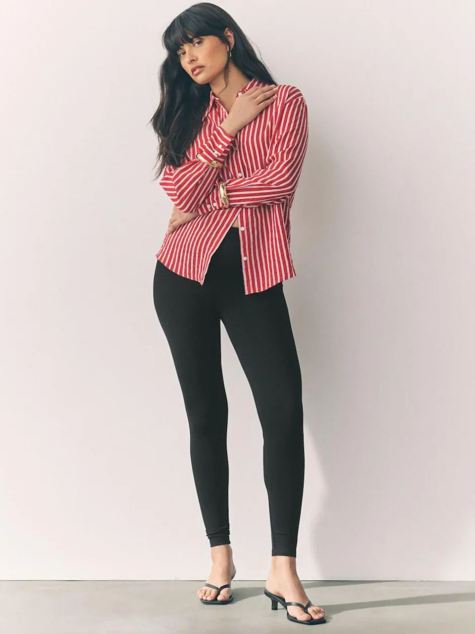 Next Black Full Length Leggings 5 Pack New