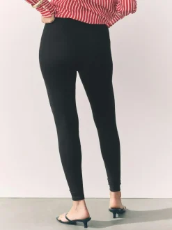 Next Black Full Length Leggings 5 Pack New