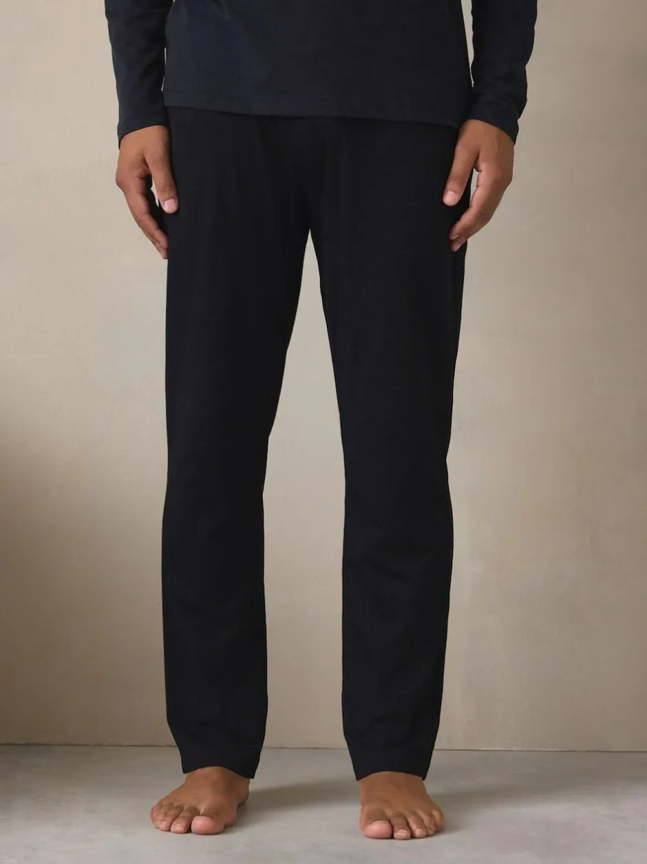 Next Graphic Long Sleeve Jersey Pyjamas Set Black Outlet