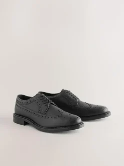 Next Heritage Brogue Shoes Black Online
