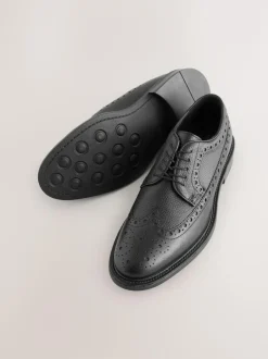 Next Heritage Brogue Shoes Black Online