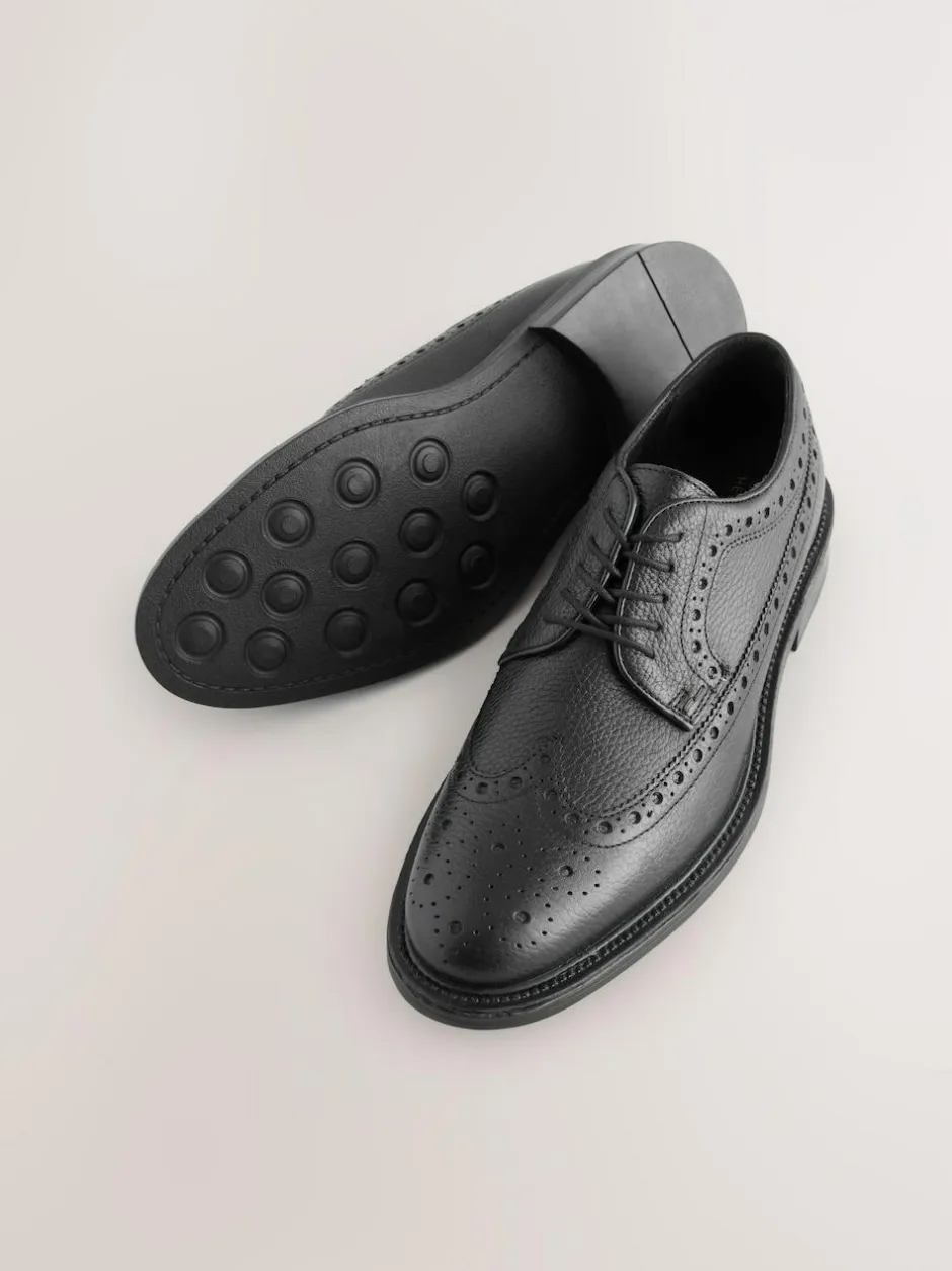 Next Heritage Brogue Shoes Black Online