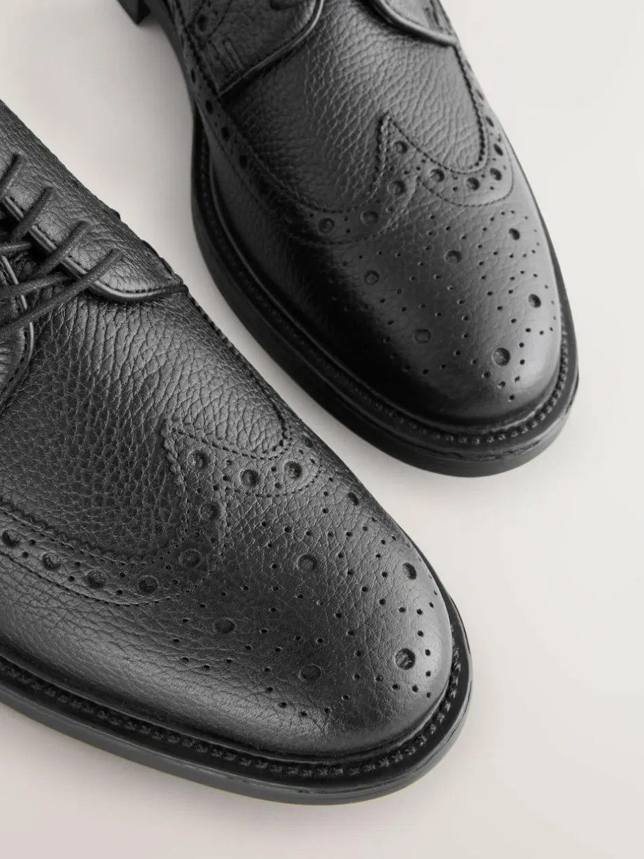 Next Heritage Brogue Shoes Black Online