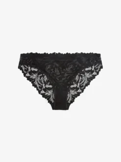 Next Black High Leg Ultimate Comfort Lace Knickers 2 Pack Discount