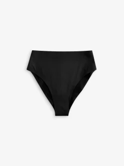 Next High Waist Brief Shaping Tummy Control Premium Cotton Blend Knickers Black Discount