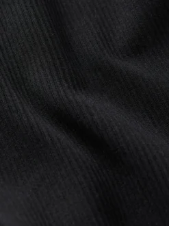 Next Black High Waist Ribbed Cycling Shorts Sale