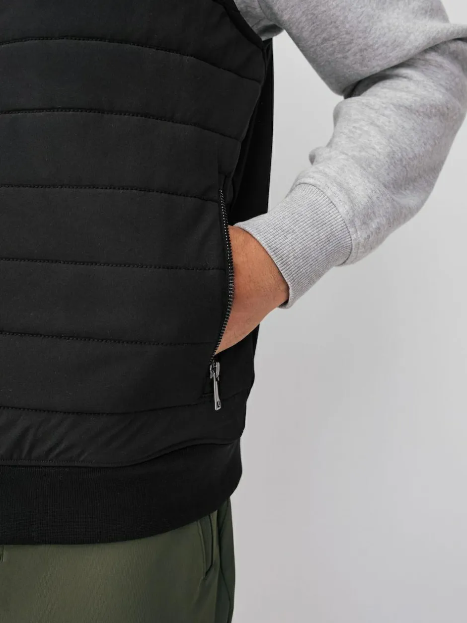 Next Hybrid Full Zip Gilet Black Hot