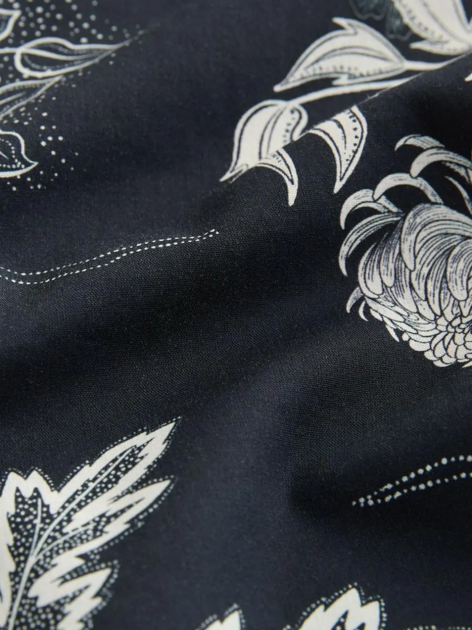 Next Black Japanese Style Print Short Sleeve Shirt Discount