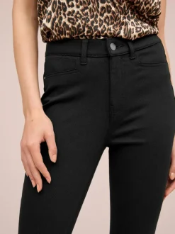 Next Jersey Denim Leggings Black
