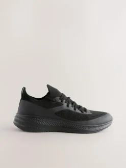 Next Knitted Trainers Black Sale