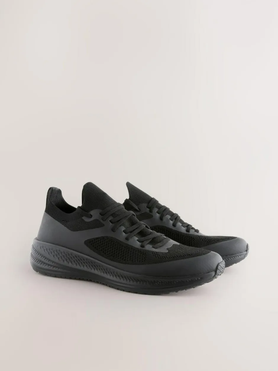 Next Knitted Trainers Black Sale