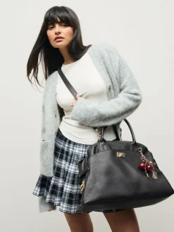 Next Large Tote Bag with Charms Black Sale