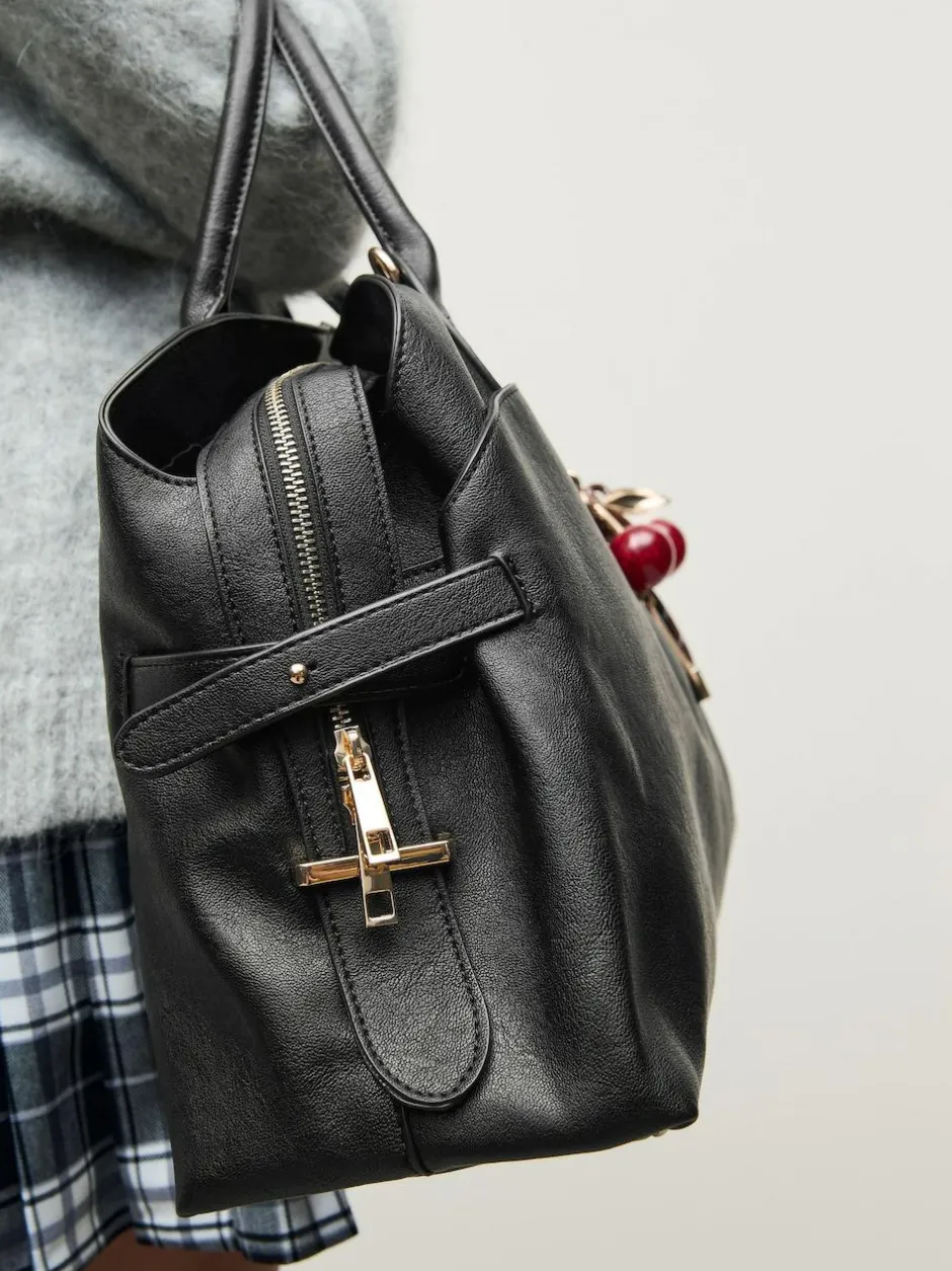 Next Large Tote Bag with Charms Black Sale