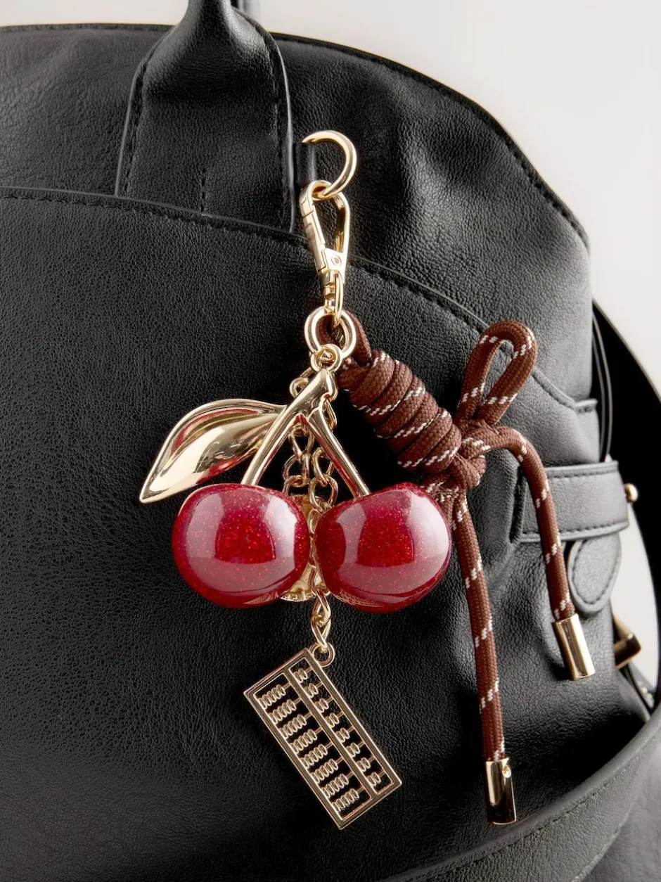 Next Large Tote Bag with Charms Black Sale