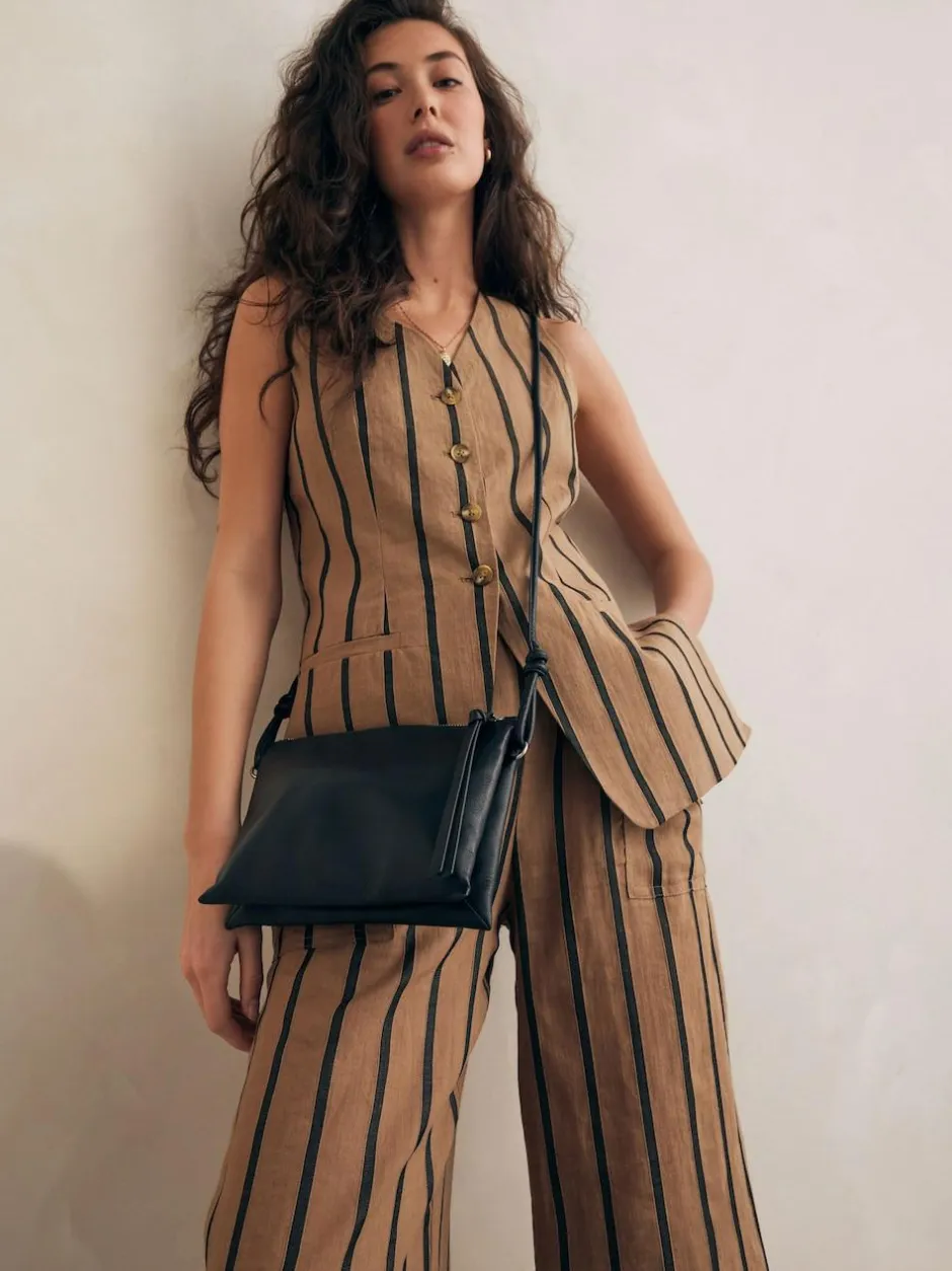 Next Leather Cross Body Bag Black Discount