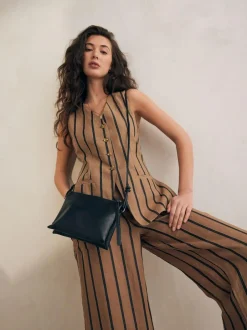 Next Leather Cross Body Bag Black Discount