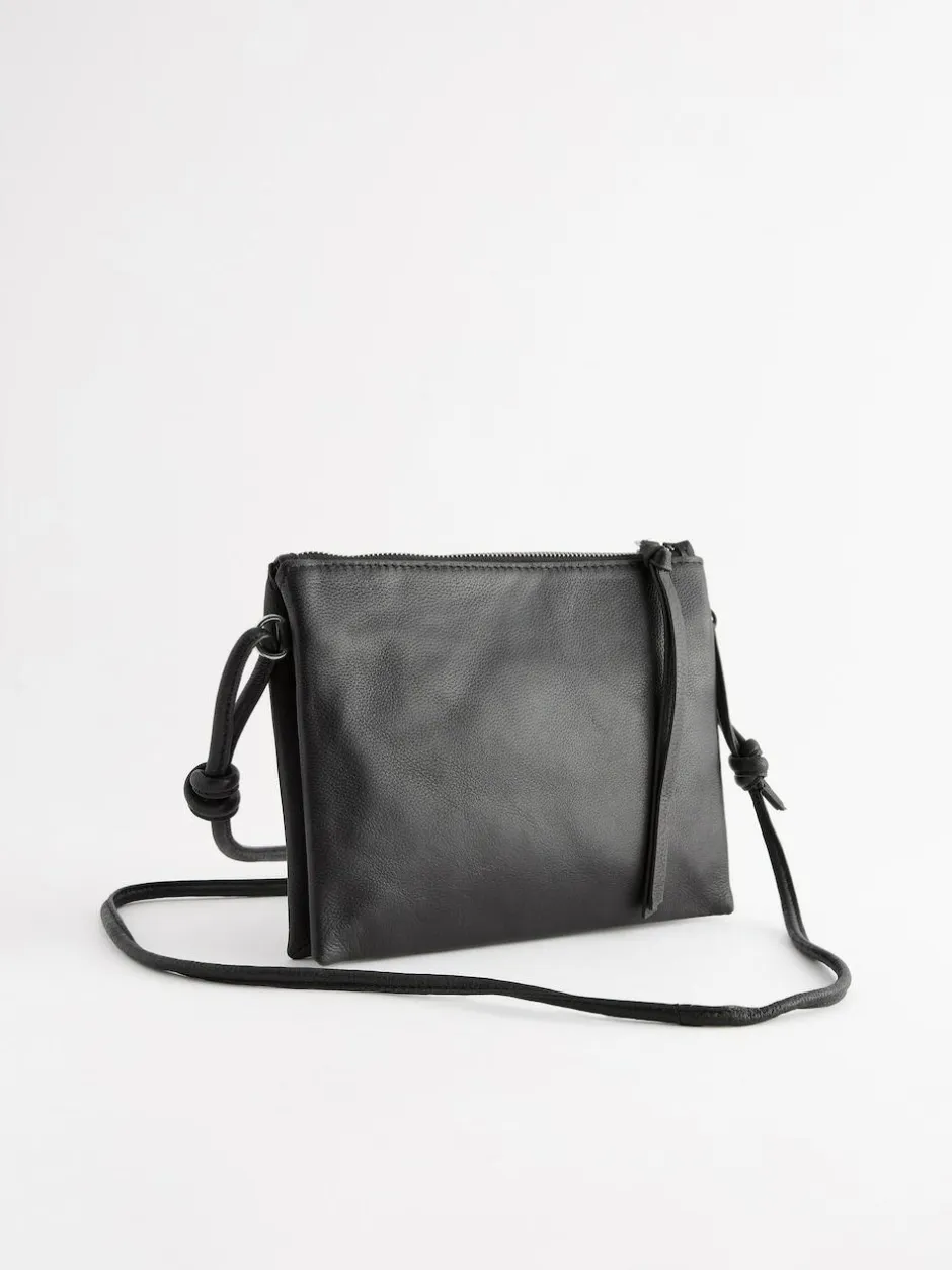 Next Leather Cross Body Bag Black Discount