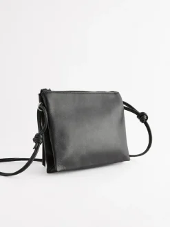 Next Leather Cross Body Bag Black Discount