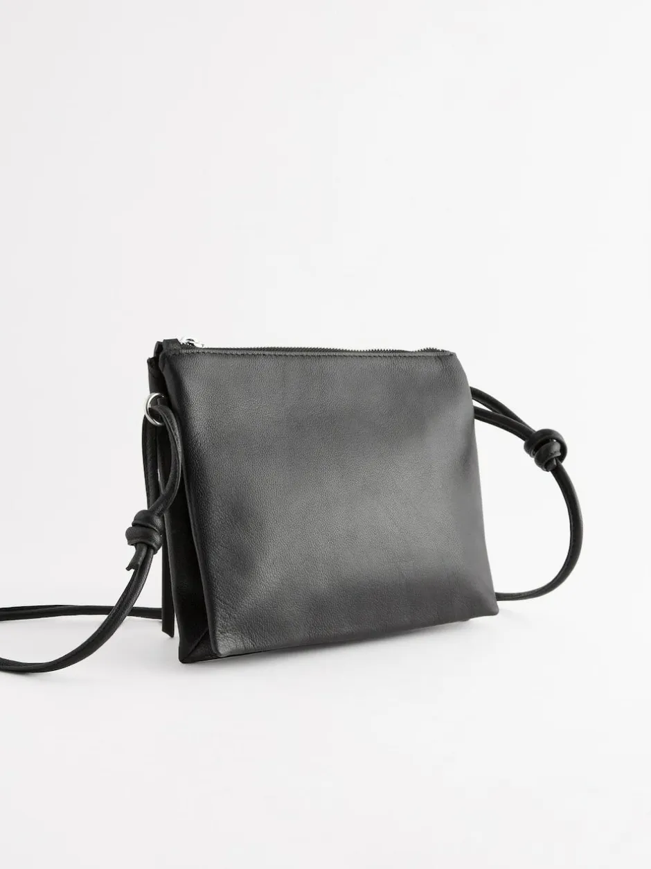 Next Leather Cross Body Bag Black Discount