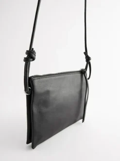 Next Leather Cross Body Bag Black Discount