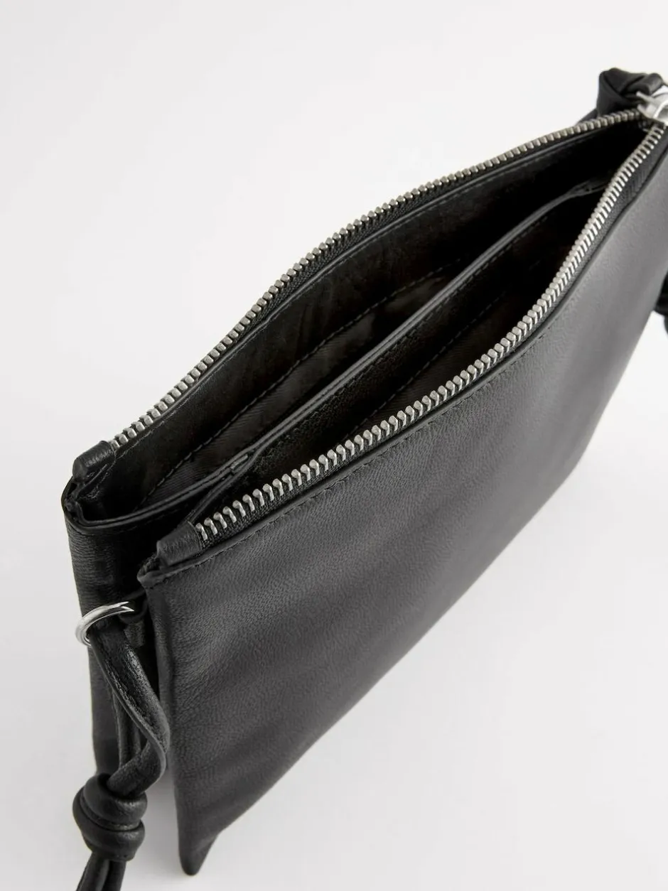 Next Leather Cross Body Bag Black Discount