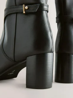 Next Forever Comfort® Hardware Trim Knee High Boots Black Leather Best
