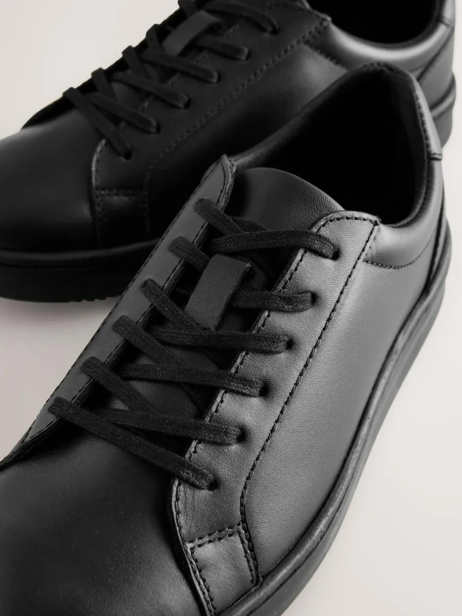 Next Black Leather Lace Up School Shoes Outlet