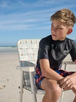 Next Black Lightening Bolt Short Sleeve Rash Vest (1.5-16yrs) Sale