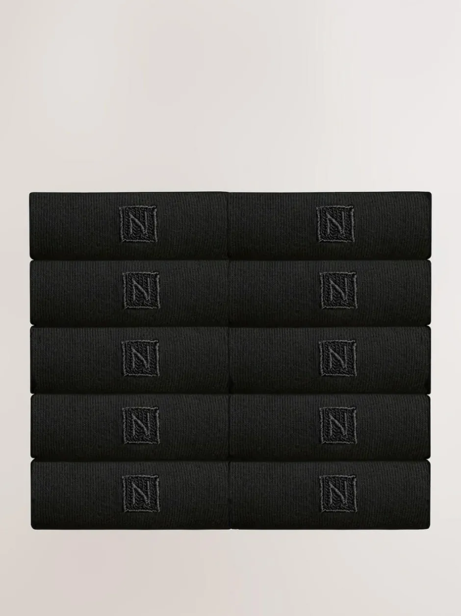Next Black Logo 10 Pack Embroidered Lasting Fresh Socks Best