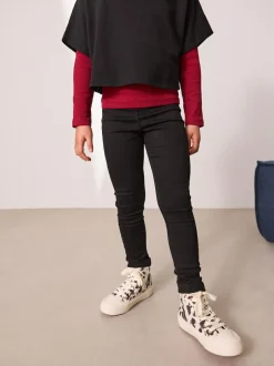 Next Long Length Stretch Jeggings (3-16yrs) Black Best