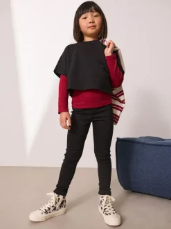 Next Long Length Stretch Jeggings (3-16yrs) Black Best