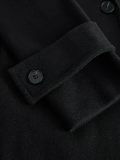 Next Long Maxi Coat Black Clearance