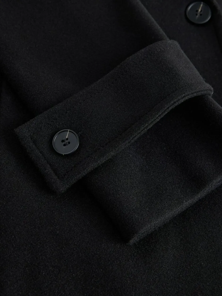 Next Long Maxi Coat Black Clearance