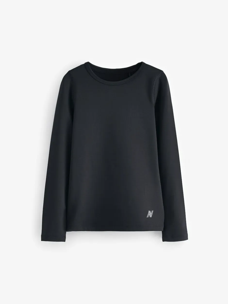 Next Long Sleeve Base Layer Top (3-16yrs) Black New