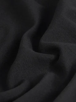 Next Black Long Sleeve Heavyweight Crew Neck T-Shirt Clearance