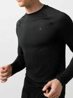 Next Black Long Sleeve Tee Active Thermal Base Layer Hot