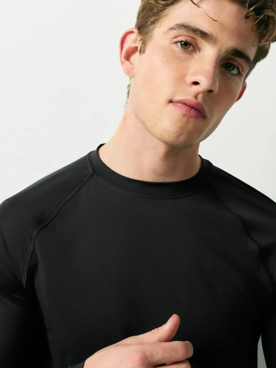 Next Black Long Sleeve Tee Active Thermal Base Layer Hot