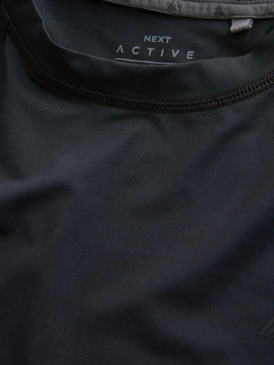 Next Black Long Sleeve Tee Active Thermal Base Layer Hot
