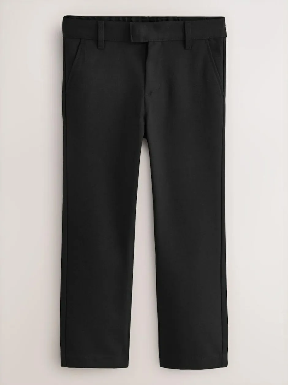 Next Longer Leg Regular Waist School Trousers (3-17yrs) Black Discount