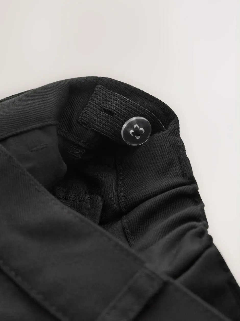 Next Longer Leg Regular Waist School Trousers (3-17yrs) Black Discount