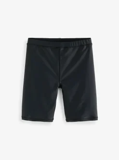 Next Longer Length Stretch Swim Shorts (3-16yrs) Black New
