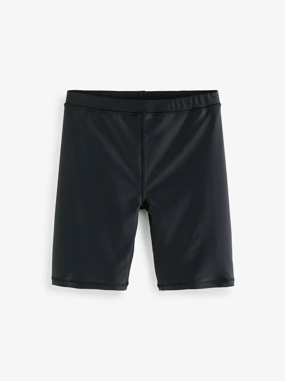 Next Longer Length Stretch Swim Shorts (3-16yrs) Black New
