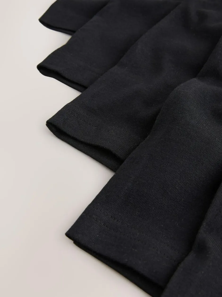 Next Loose Fit 100% Cotton Boxers 5 Pack (1.5-16yrs) Black Sale