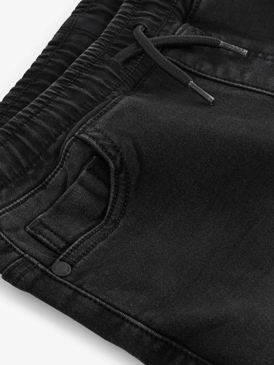 Next Loose Fit Stretch Elasticated Waist Jeans (3-16yrs) Black Discount