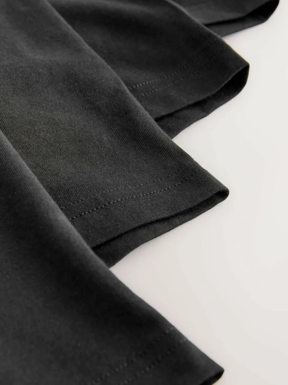 Next Black Marl Waistband Hipster Boxers 5 Pack New