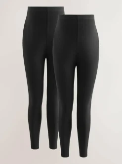 Next Black Maternity Leggings 2 Pack Sale