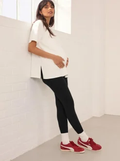 Next Black Maternity Leggings 2 Pack Sale